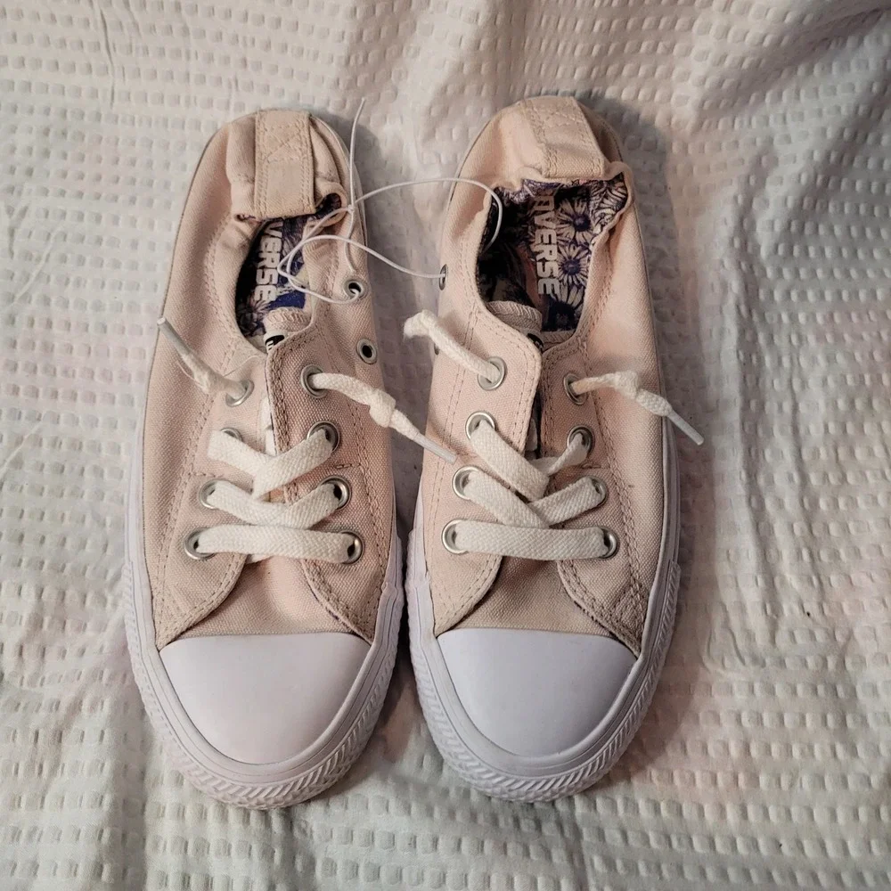 Converse Chuck Taylor All Star Shoreline Peach Floral Slip On Sneakers 560872F 6
